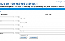 Vietnam DigiPat – Thư viện số về Bằng độc quyền Sáng chế/Giải pháp hữu ích của Việt Nam